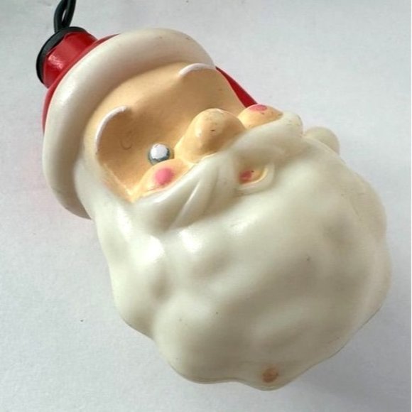 Gemmy Blow Mold Christmas Santa String Light Set Battery Operated Set of 10 - Picture 11 of 11